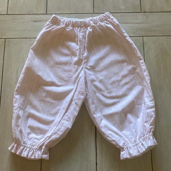 Alice Kathleen Other - 🎀 ALICE KATHLEEN Pink White Stripe Flower Balloon Pants 18 Months 🎀